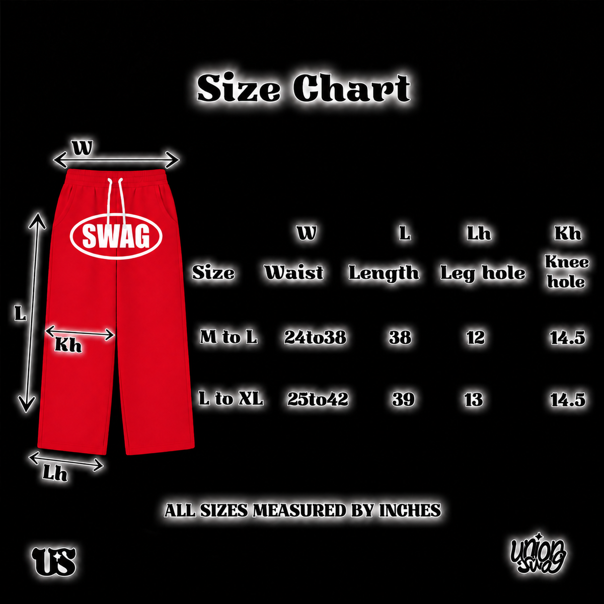 UNION SWAG - SWAG V.2 RED PANTS